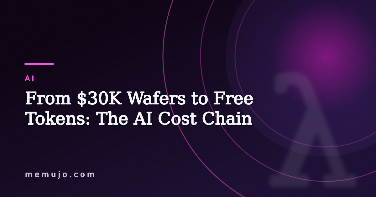 From $30K Wafers to Free Tokens: The AI Cost Chain